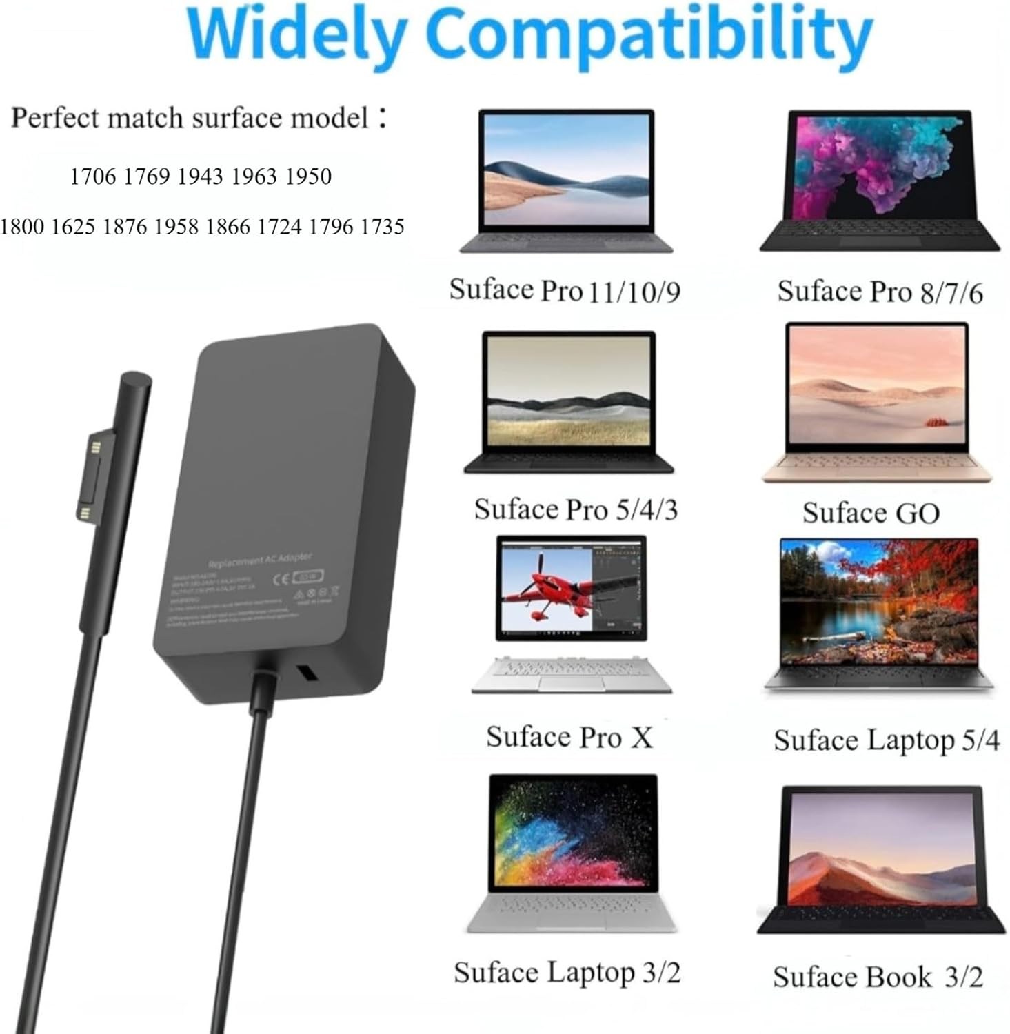 Detalle de Surface Pro Charger 65W