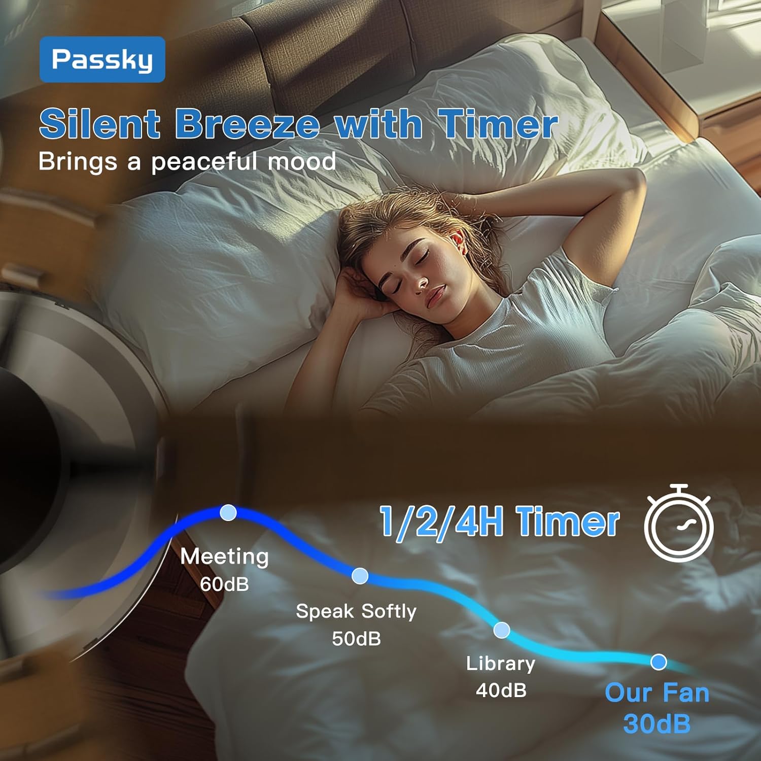 Thumbnail 6 de Passky 52 inch Flush Mount Ceiling Fan
