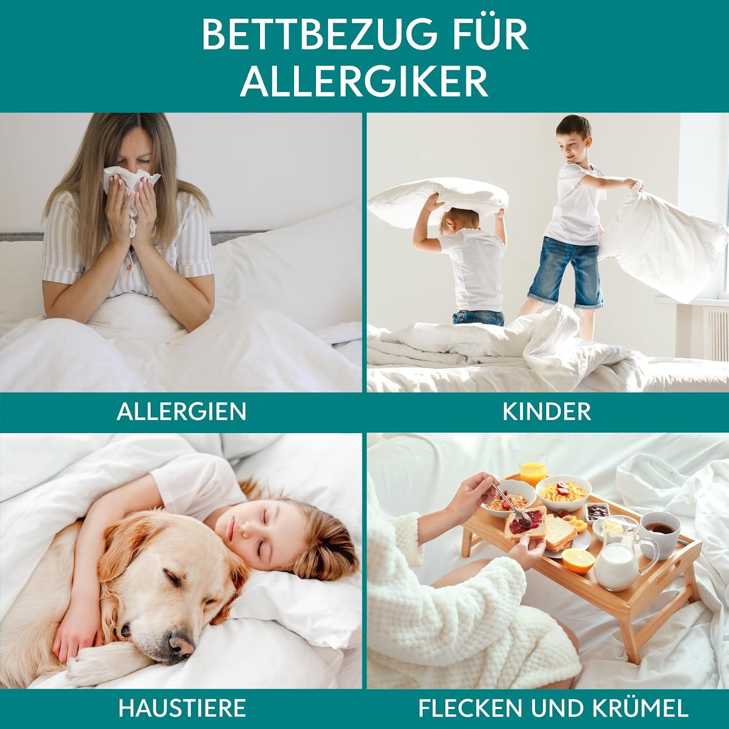 Thumbnail 1 de Dreamzie Milbenbezug Bettdecke 135x200 cm