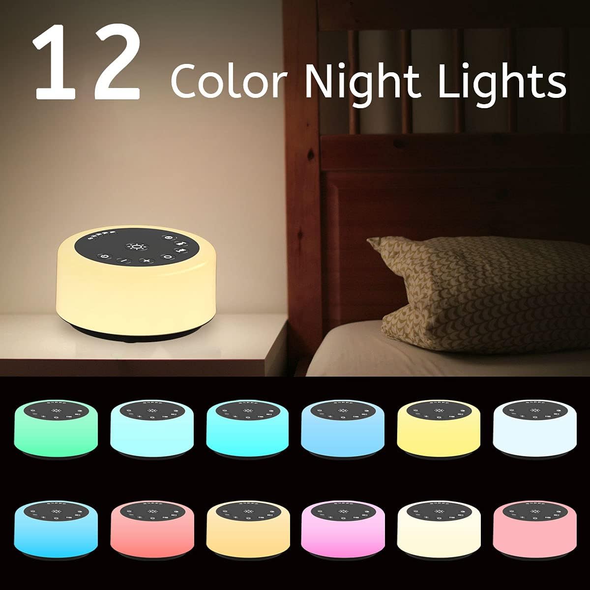 Detalle de Soother Sleep Sound Machine 30 Sounds Night Light 💤