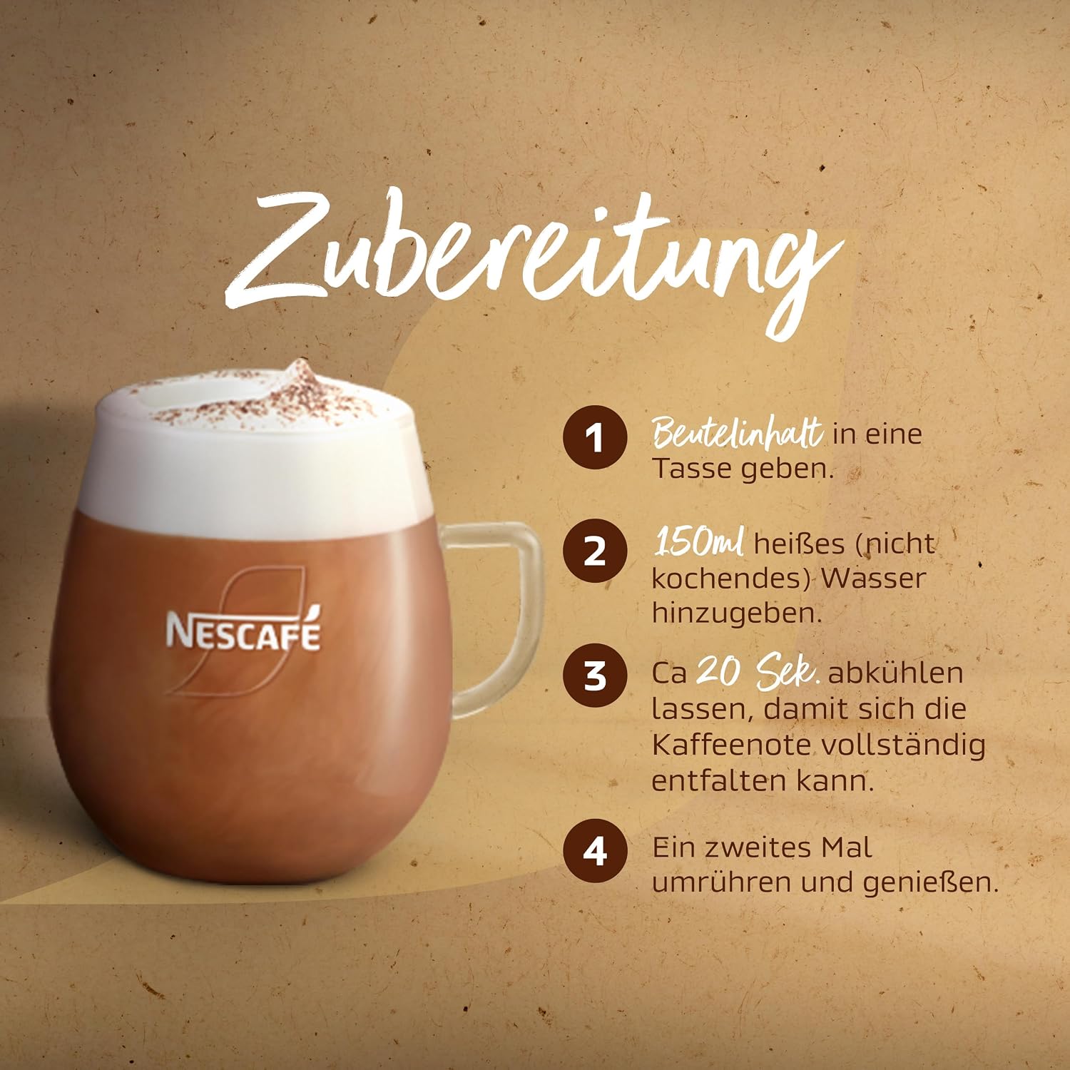 Thumbnail 6 de NESCAFÉ Gold Typ Cappuccino Cremig Zart – 3er Pack mit löslichem Bohnenkaffee, 10 Sticks je 14 g