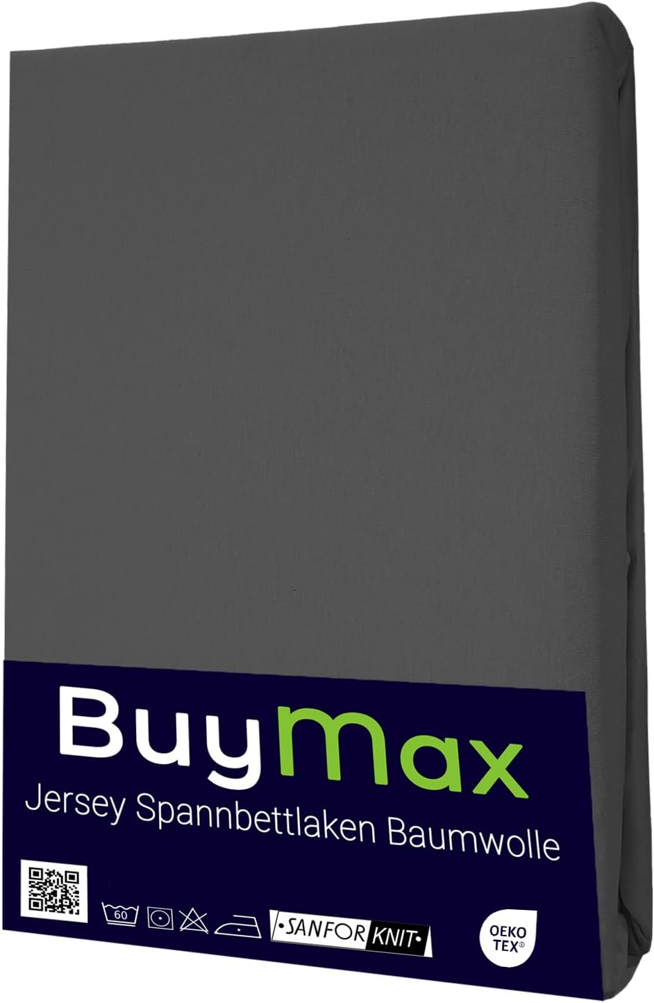 Detalle 2 de Buymax Spannbettlaken 140×200 cm Doppelpack Jersey