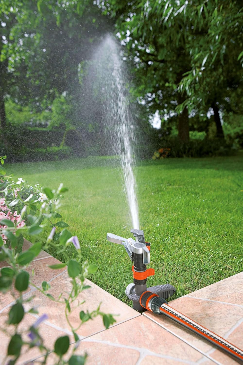 Detalle de Gardena Arroseur-Canon sur pic métallique Premium – réglage continu pour surfaces jusqu’à 490 m² (8136-20)