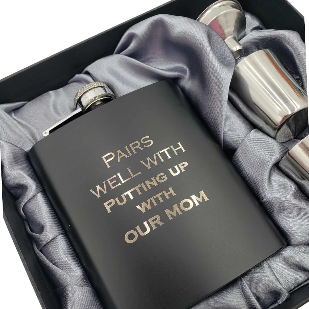 Detalle 2 de Hip Flask Gift Set 7oz