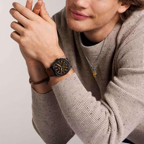 Thumbnail 1 de Fossil Everett FS6108 Review: 44mm Brown Leather Chronograph Watch