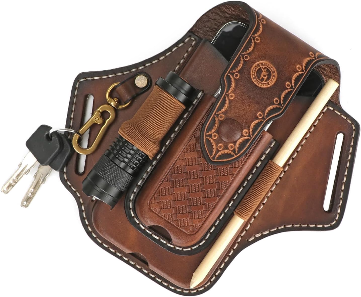 TOURBON Multitool Leather Sheath 5.1in
