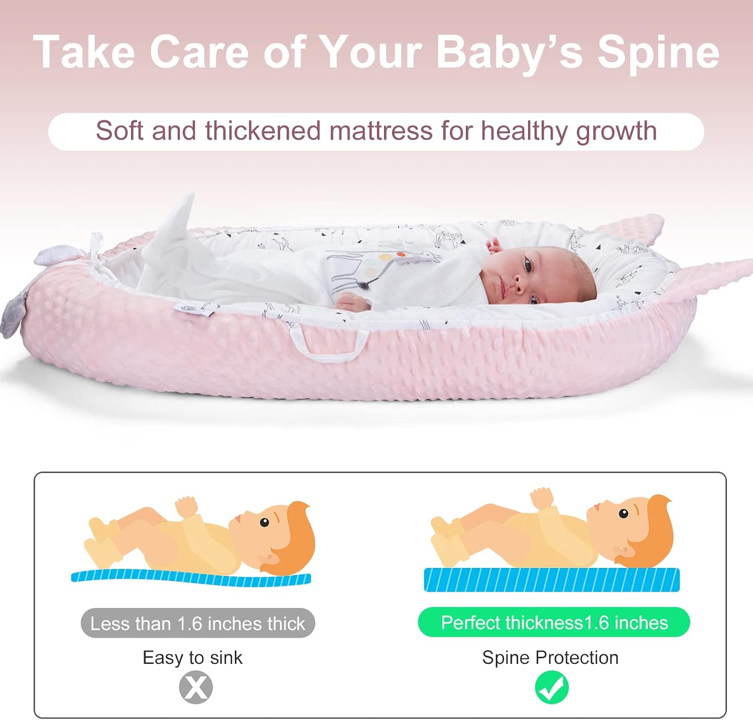 Thumbnail 4 de YGJT Baby Nest Pod for Baby 0-12 months Breathable Cotton Cover
