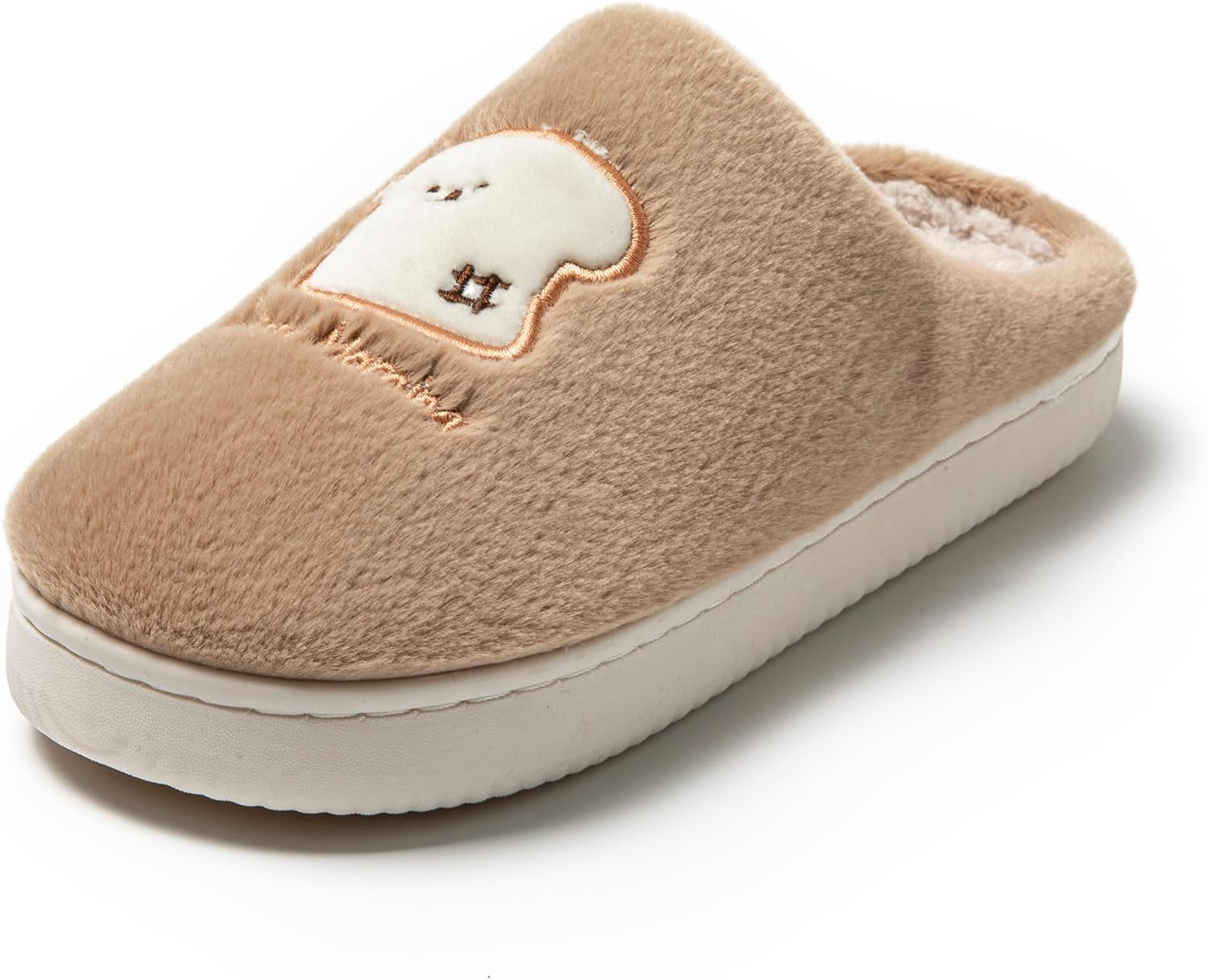 Thumbnail 6 de JOMIX winterpantoffels voor dames met brood- en briocheborduurwerk, pluche en TPR-zool