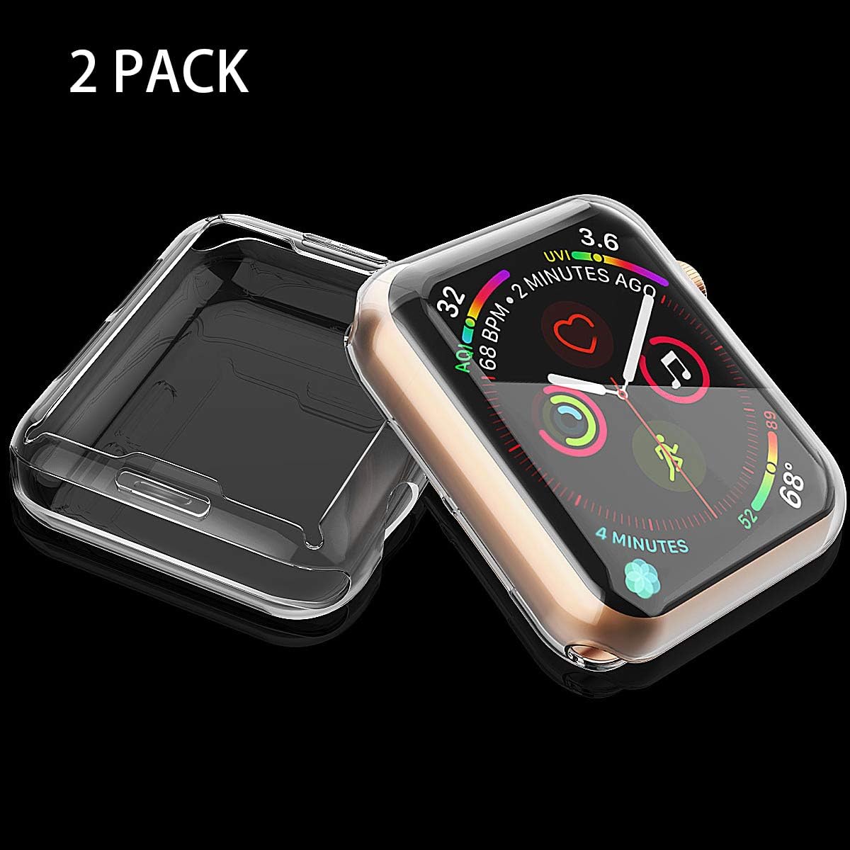 Detalle de JULK 44mm Case for Apple Watch SE 3 2-Pack