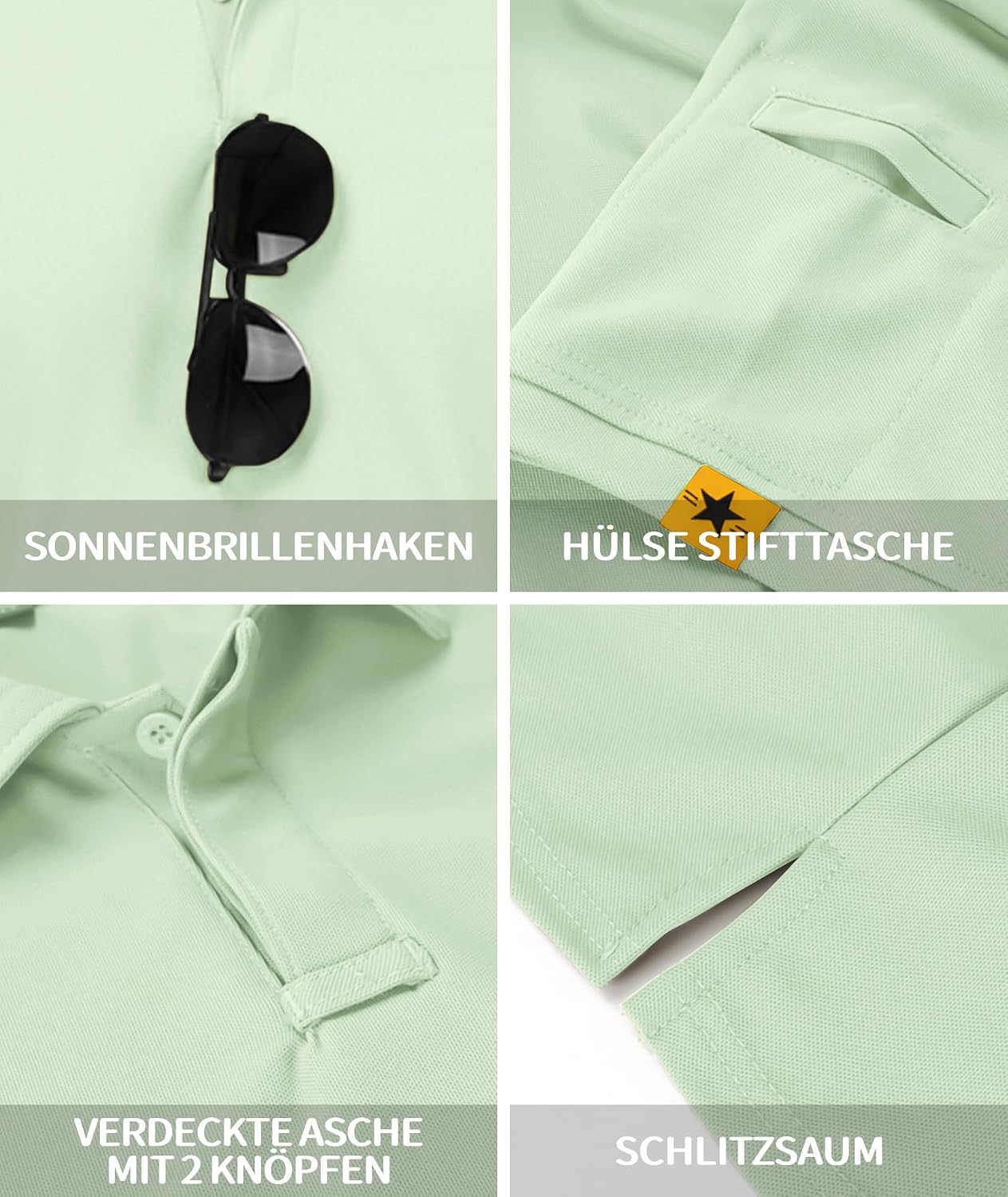 Thumbnail 4 de JACKETOWN Polo Shirt Uomo Manica Corta 90% Poliestere