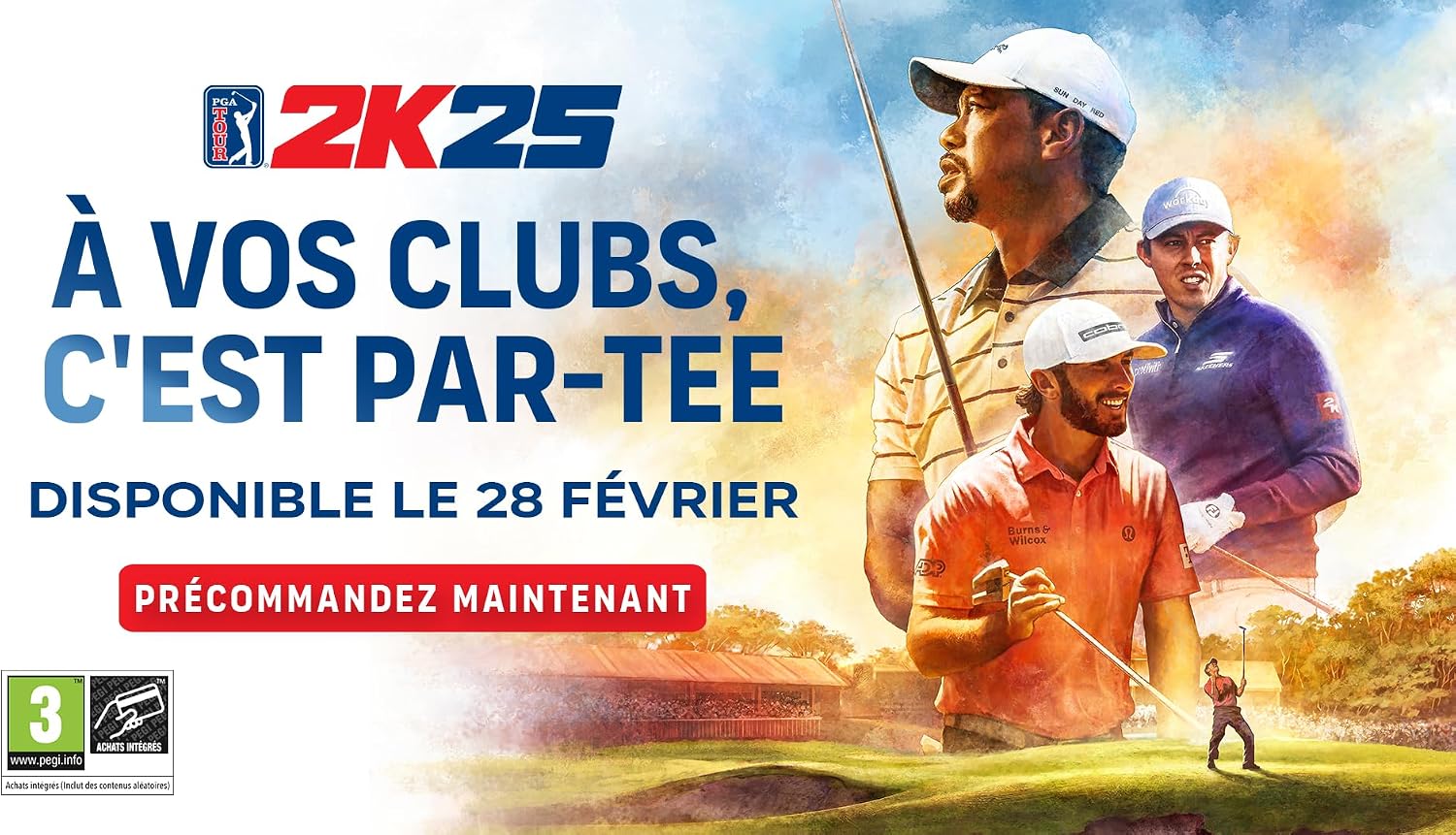 Detalle de PGA TOUR 2K25 sur PS5, jeu de golf