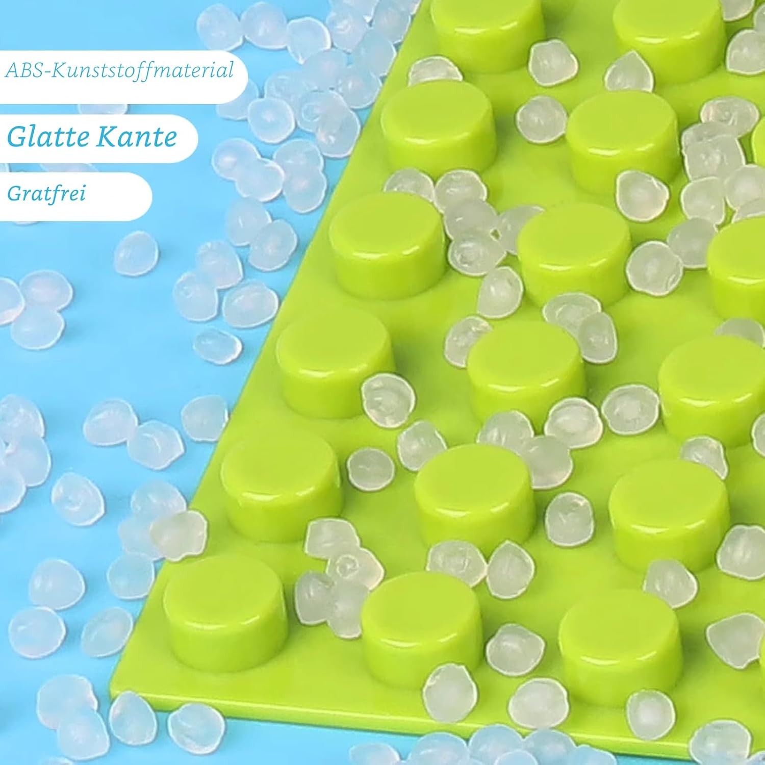 Detalle de Cabeeskii 130PCS Platten-Set Bauplatten in 11 Größen, 3 Farben – kompatibel mit großen Marken
