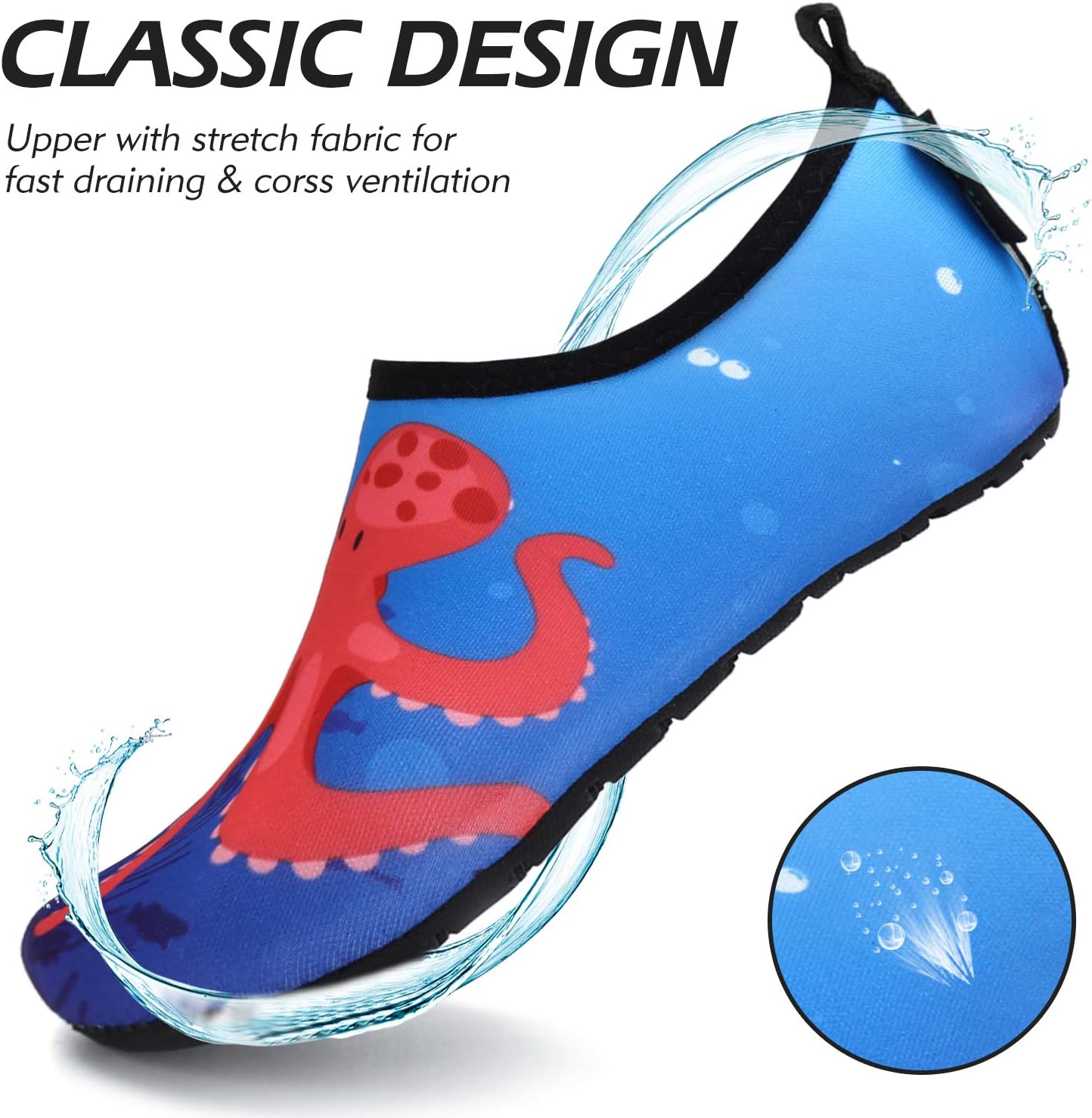 Thumbnail 2 de SAGUARO Kinder Badeschuhe Schwimmschuhe (21–35 EU) – schnell trocknend, rutschfest für Pool, Strand & Outdoor