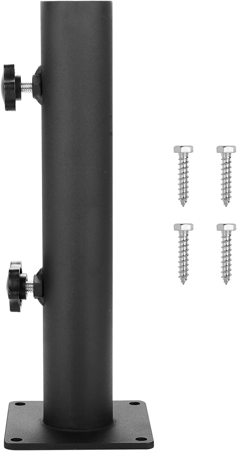 Detalle 1 de VANROUG Robuster quadratischer Sonnenschirmständer – Stahlbasis mit verstellbarem Kolben