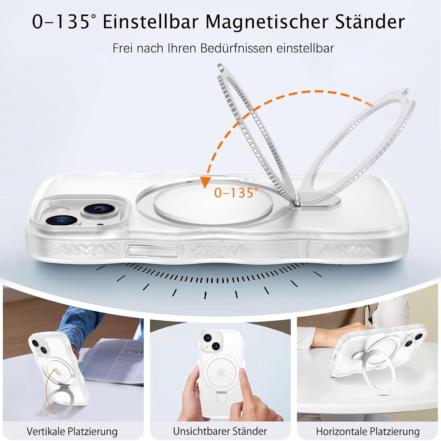 Detalle de iPhone 13 Mini Magnetständer Hülle 0-135°