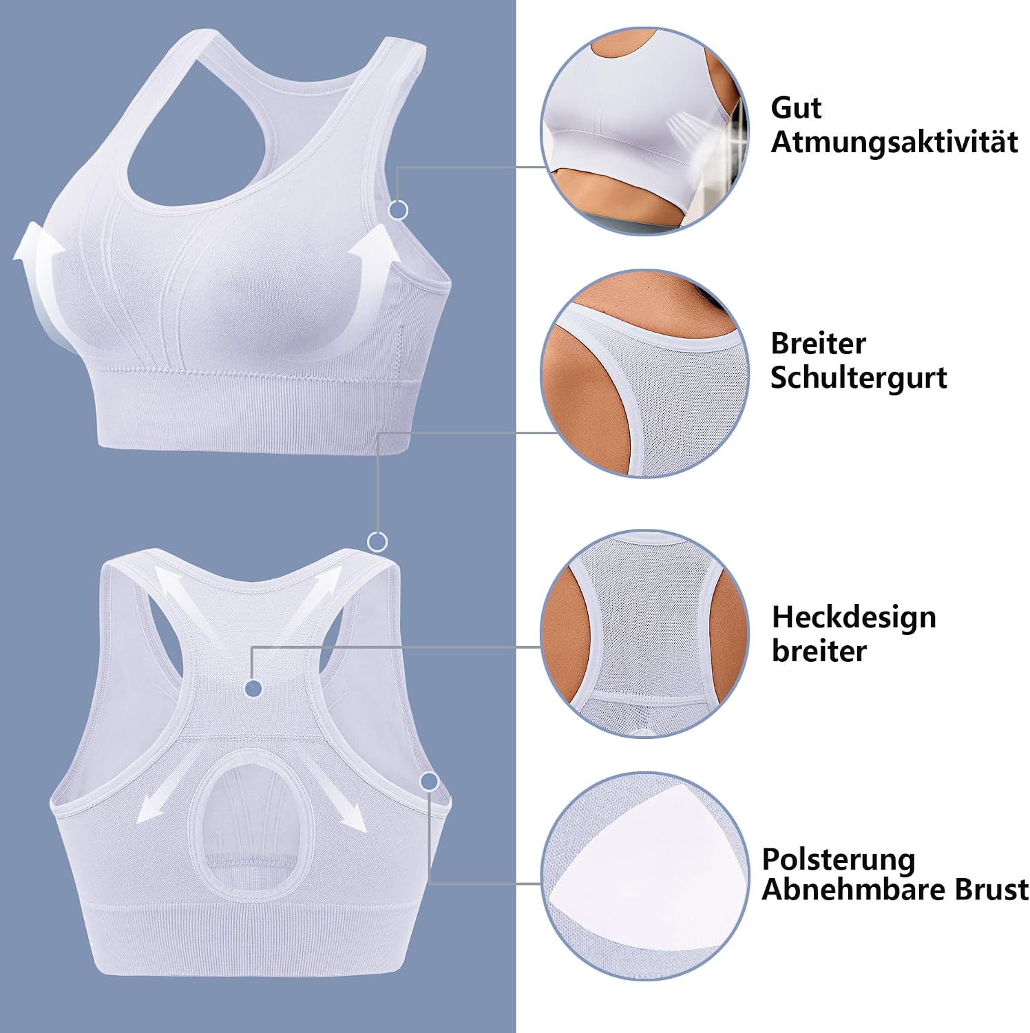 Detalle de Litherday brassière sport sans armature
