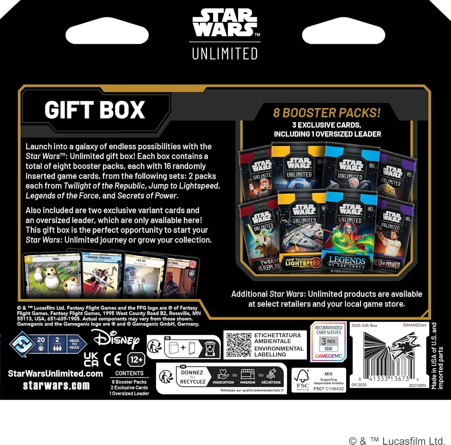 Thumbnail 1 de Asmodee Star Wars: Unlimited Gift Box – Collectible Trading Card Game Expansion