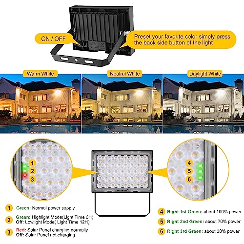 Thumbnail 6 de MEIKEE Foco Solar Exterior con Mando a Distancia (78 LEDs) — Iluminación versátil para jardín y terraza
