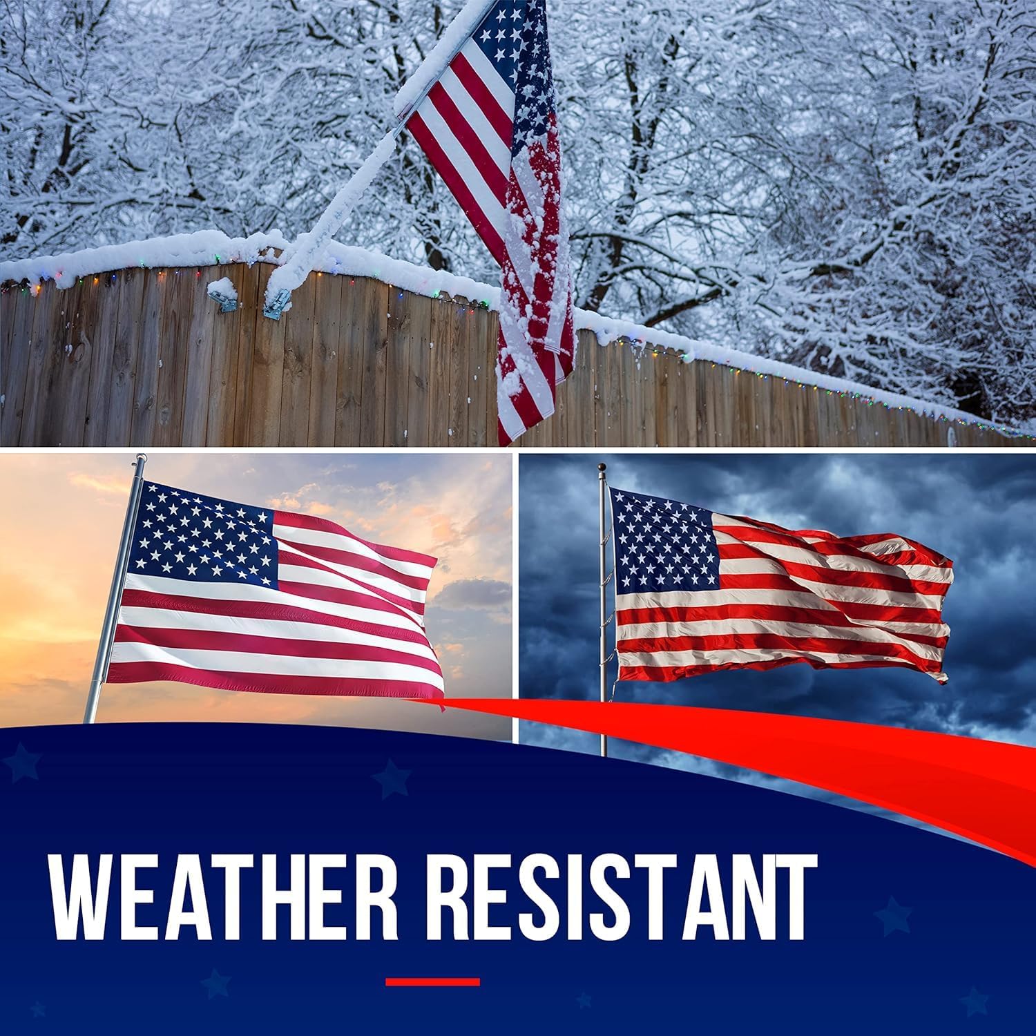 Thumbnail 5 de Rushmore Rose USA Premium US Flag 3x5