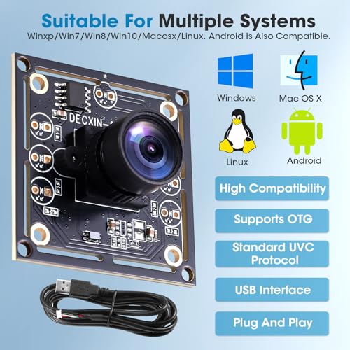 Thumbnail 5 de VeftBltrem 3 PCS OV9732 Camera Module 100 Degrees for Autodarts Dart Camera System