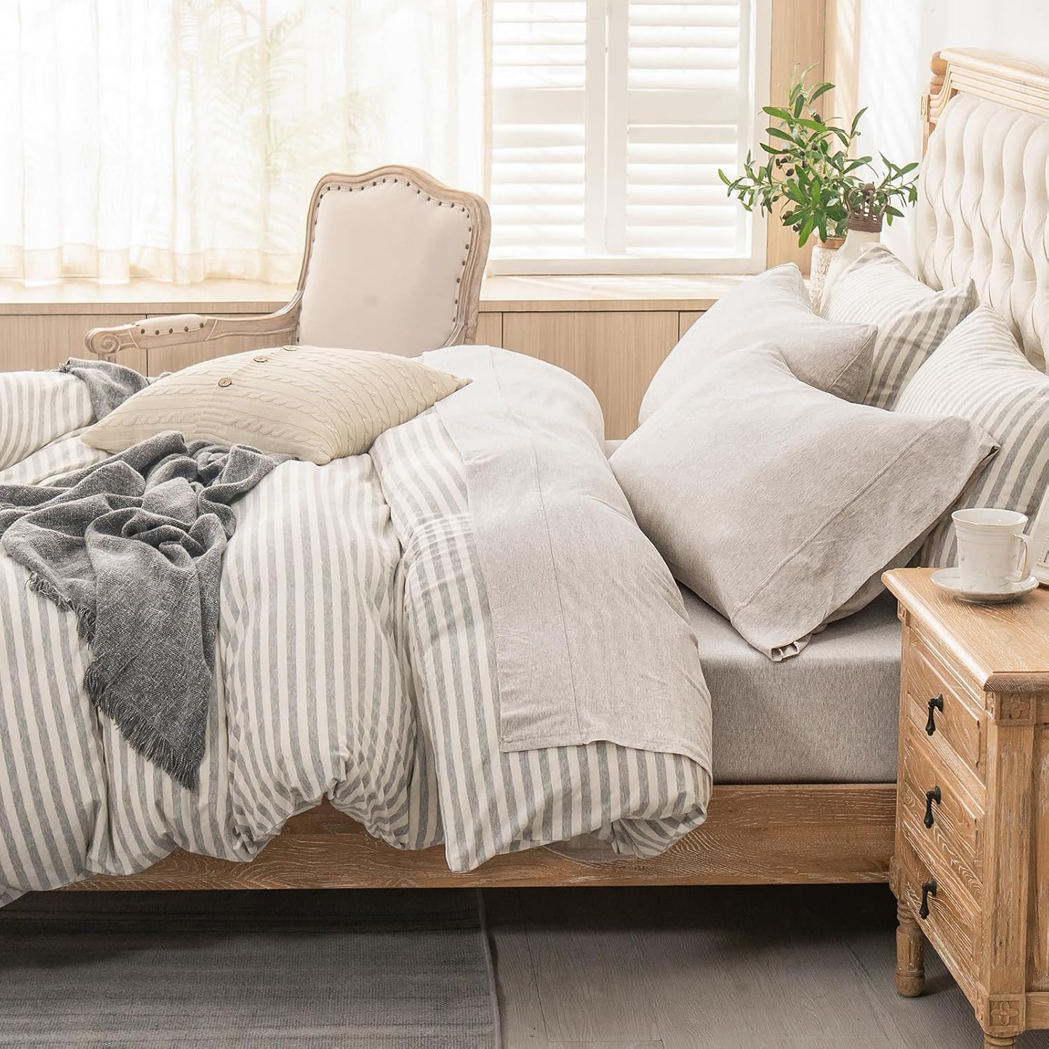 Thumbnail 2 de PURE ERA Jersey Knit Bed Sheets King, 20" Pocket
