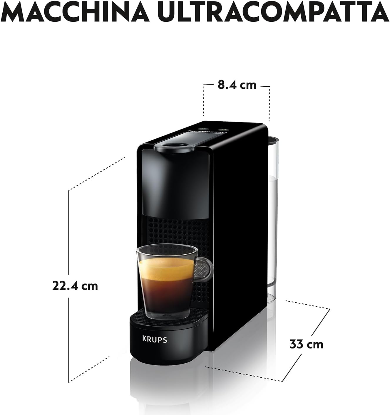 Thumbnail 3 de Nespresso Krups Essenza Mini 33 cm Nero