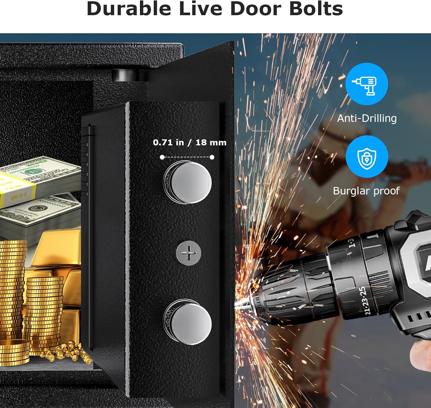 Thumbnail 1 de Bonsaii Safe Box 6.6L small safe 🛡