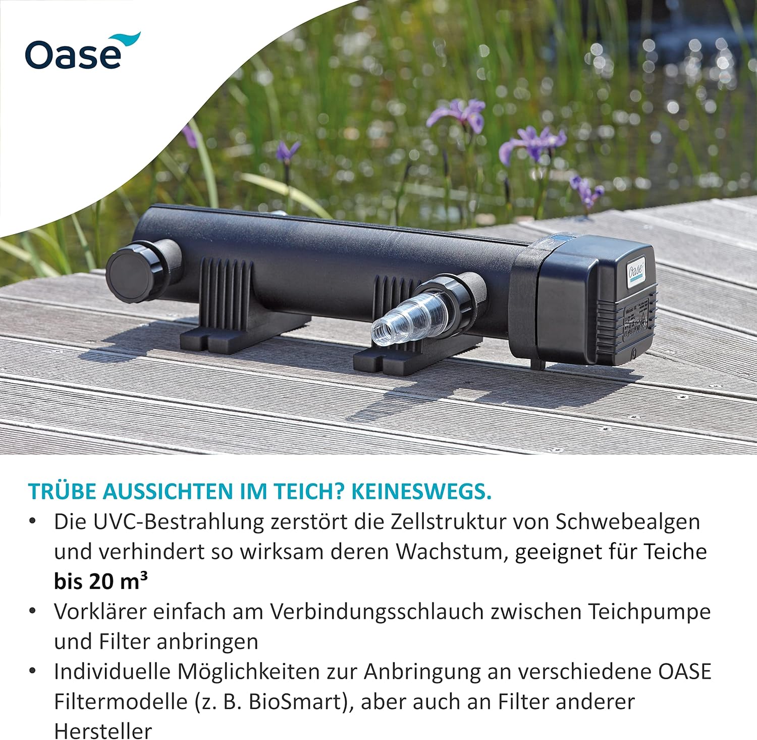 Thumbnail 1 de OASE Vitronic 56837 UVC Vorklärgerät 18 W
