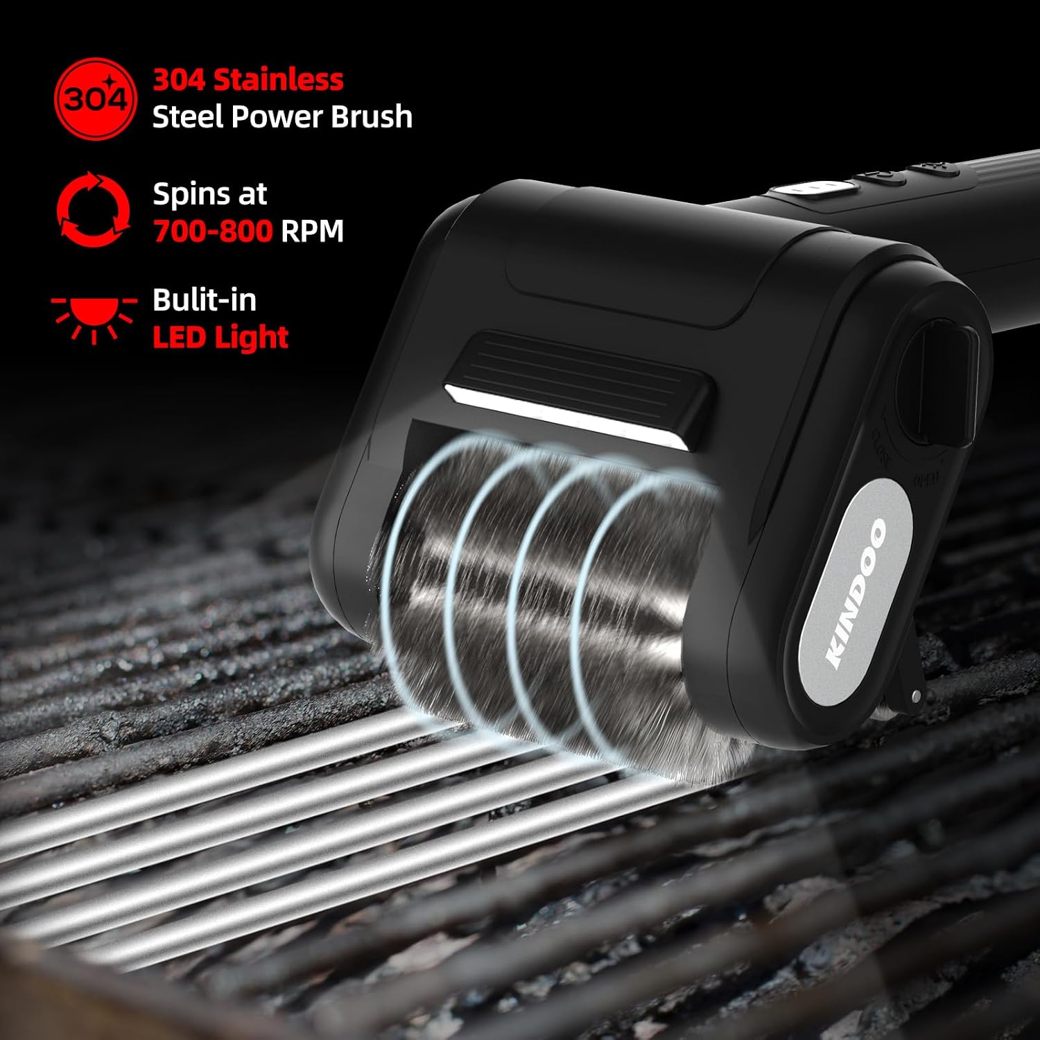 Thumbnail 6 de Electric Grill Brush LED 800 RPM