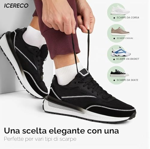 Thumbnail 6 de IceReco 10 Paia Calze Corte da Uomo e Donna in Cotone Grigio – Comfort e Prestazioni Breathable