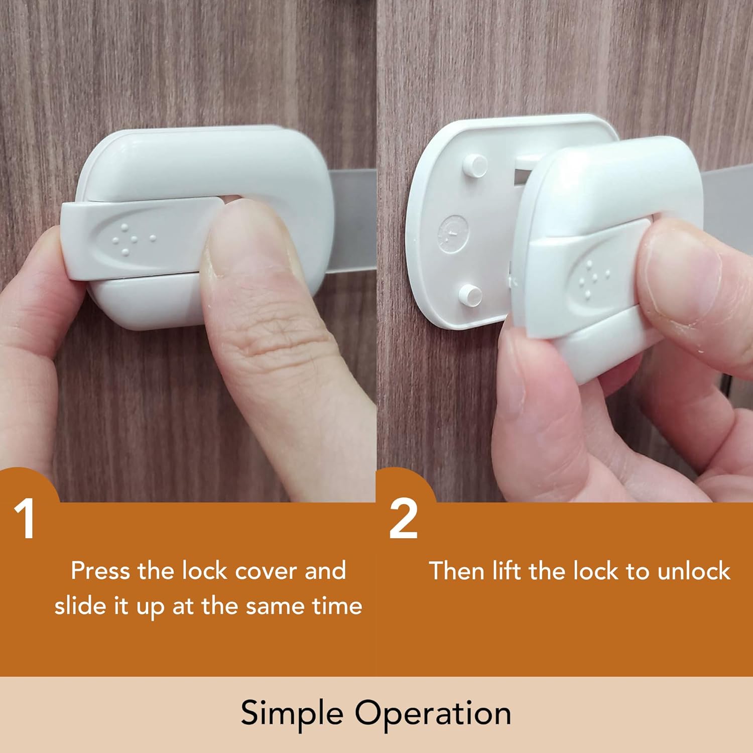 Thumbnail 4 de Moonybaby 6 Pack Child Safety Cupboard Locks