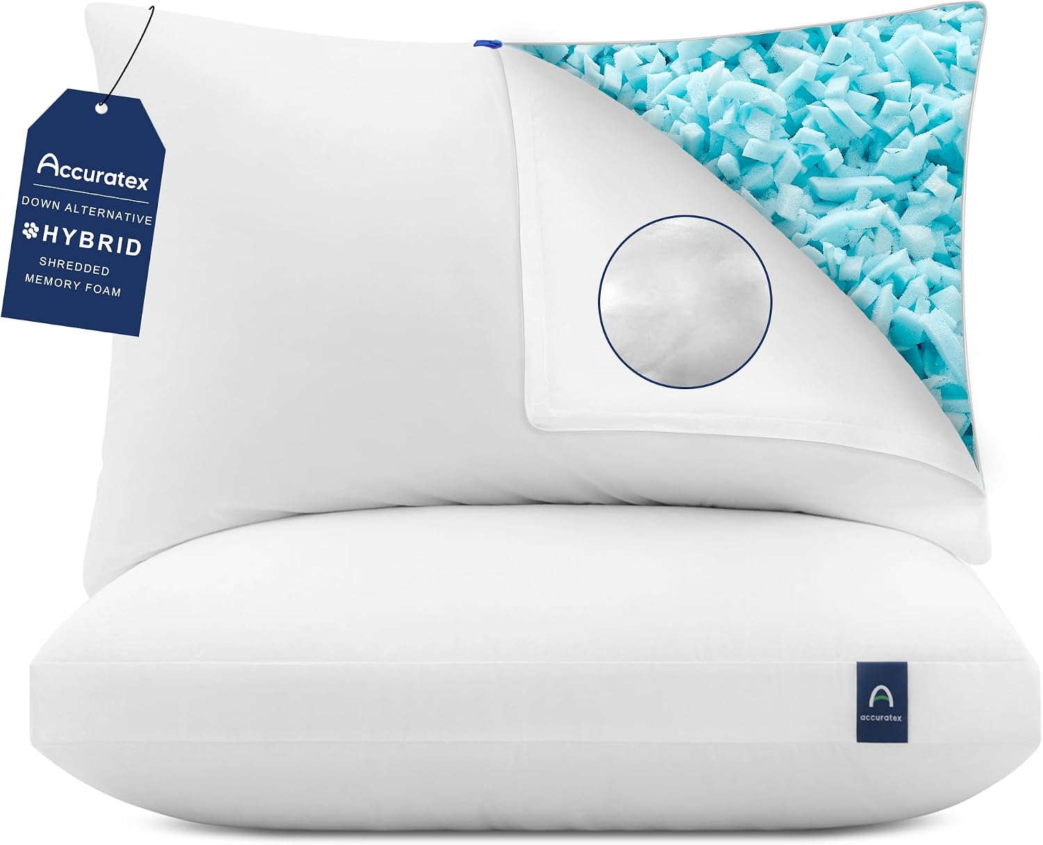 Thumbnail 5 de ACCURATEX Pillows King Size Adjustable Loft set of 2
