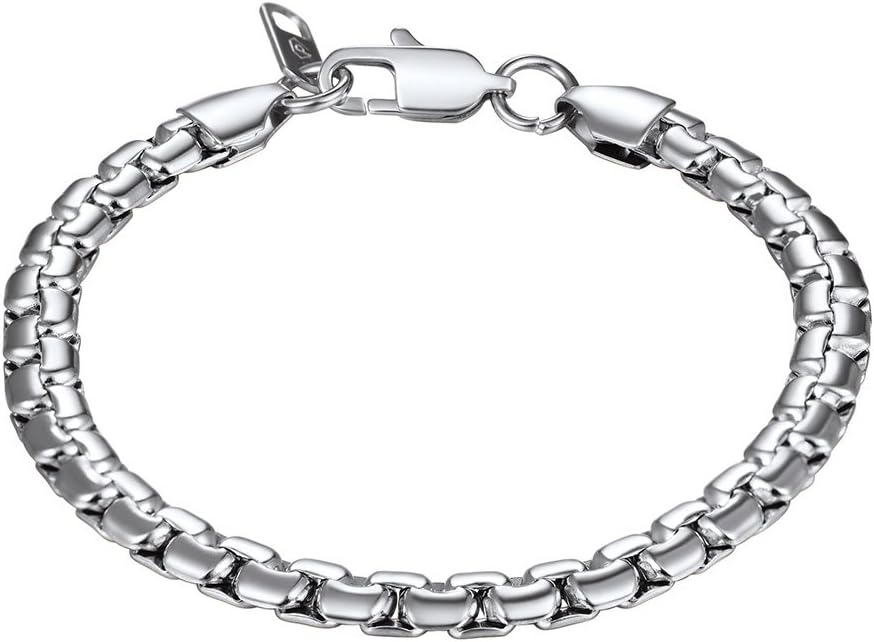 Detalle de PROSTEEL bracciale a catena veneziana in acciaio inox (20/22 cm) impermeabile e ipoallergenico