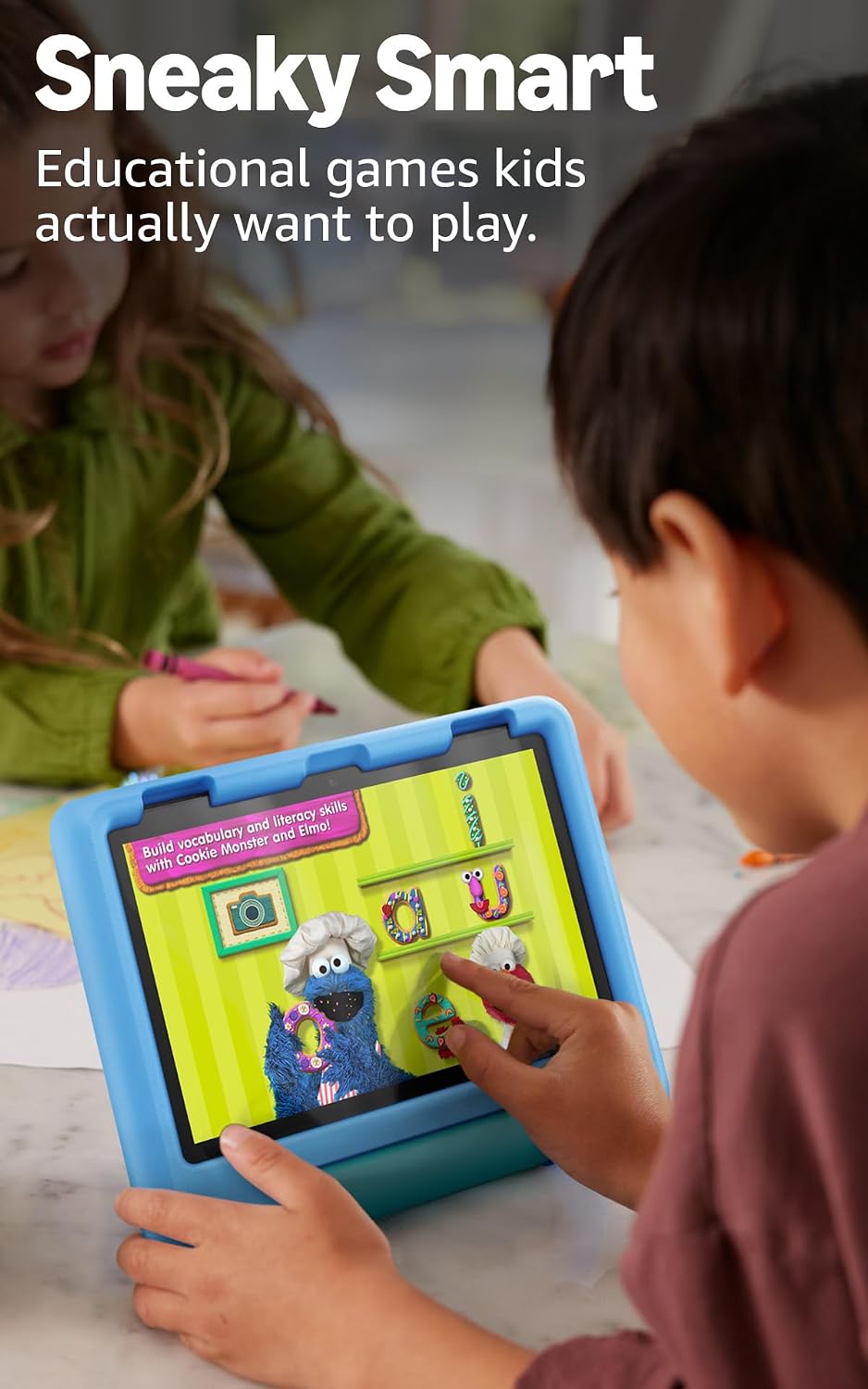 Detalle 2 de Amazon Fire HD 8 Kids (2024) Tablet, 8-Inch HD, 64GB, Blue