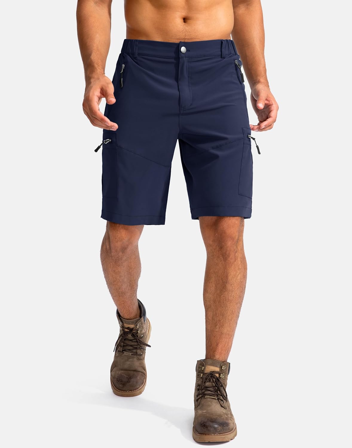 Detalle 2 de Pudolla Men's Hiking Cargo Shorts 9"