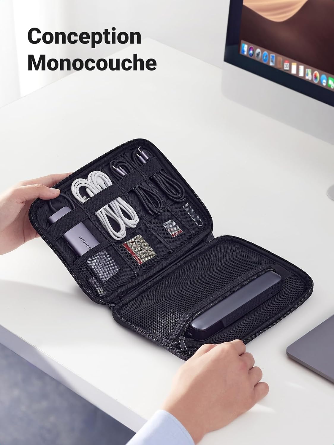 Thumbnail 3 de UGREEN Sac rangement multifonctionnel pour câbles et accessoires électroniques
