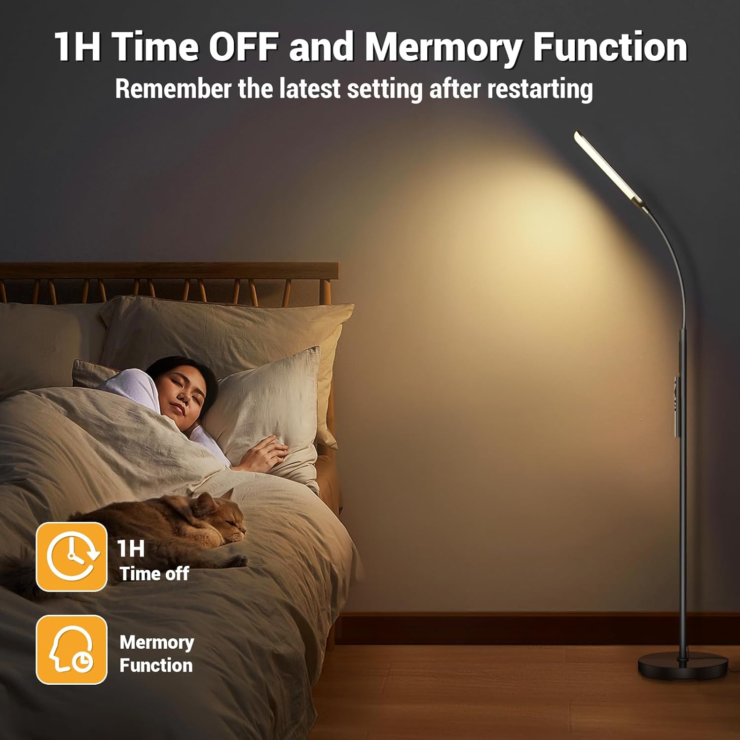 Thumbnail 4 de YICAIZI Lampadaire LED Dimmable 18W