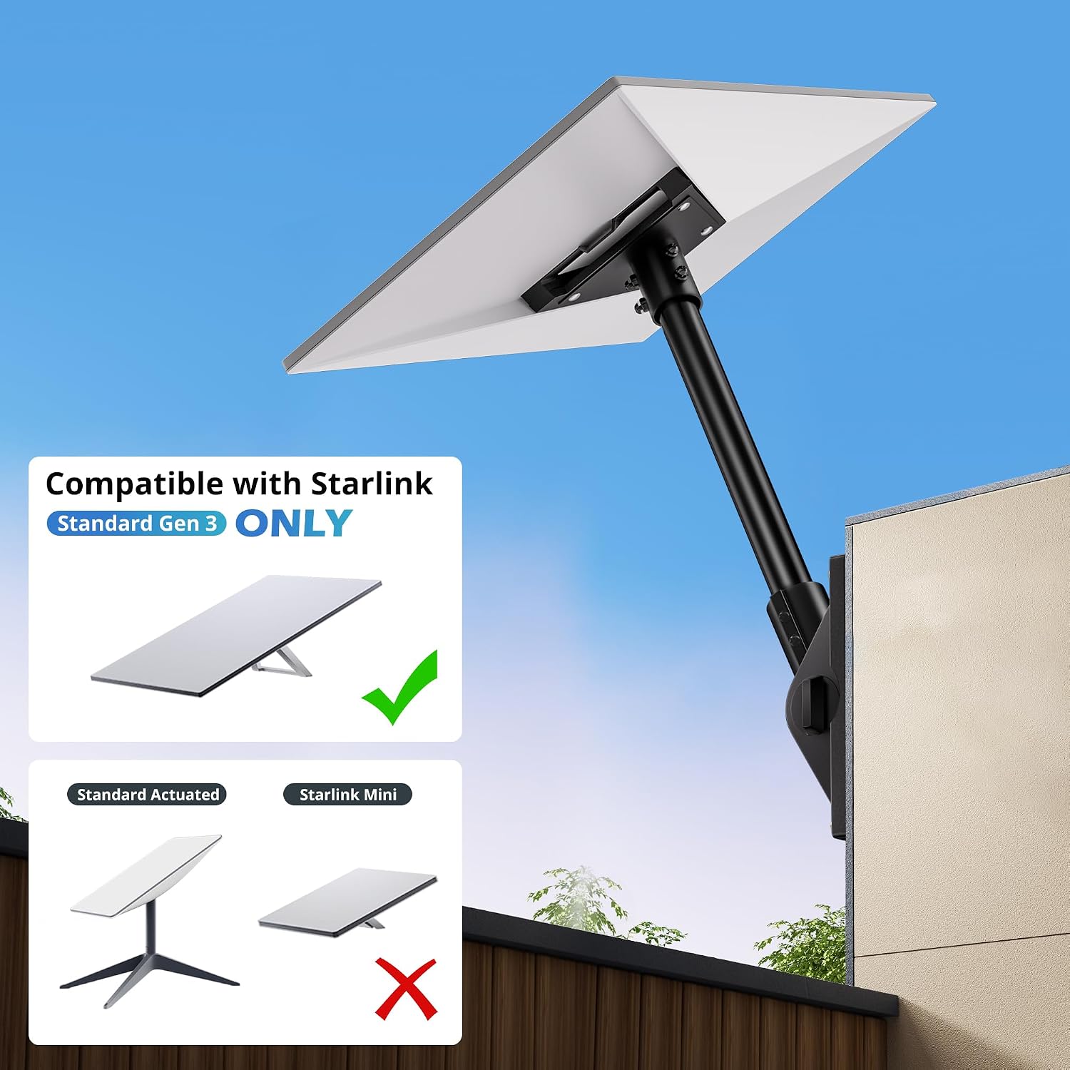 Detalle 2 de UBeesize Starlink Gen 3 Mount 15.7in