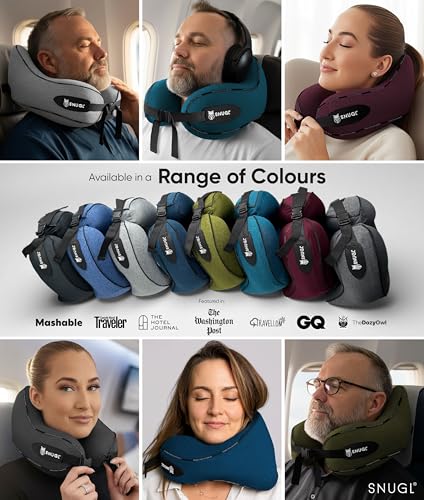 Thumbnail 7 de SNUGL Travel Pillow, Adult Regular Memory Foam Neck Pillow, Olive Green