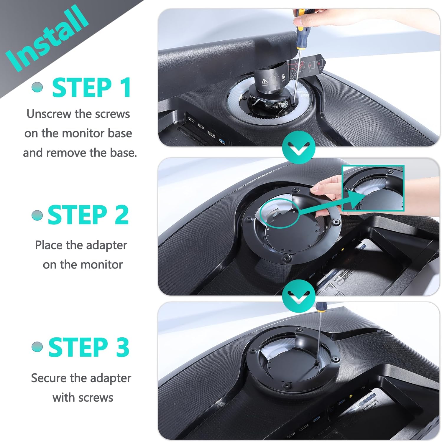 Detalle de Tjweiqing Odyssey G7 Stand for Samsung Odyssey G6/G7 monitors (metal bracket for selected models)