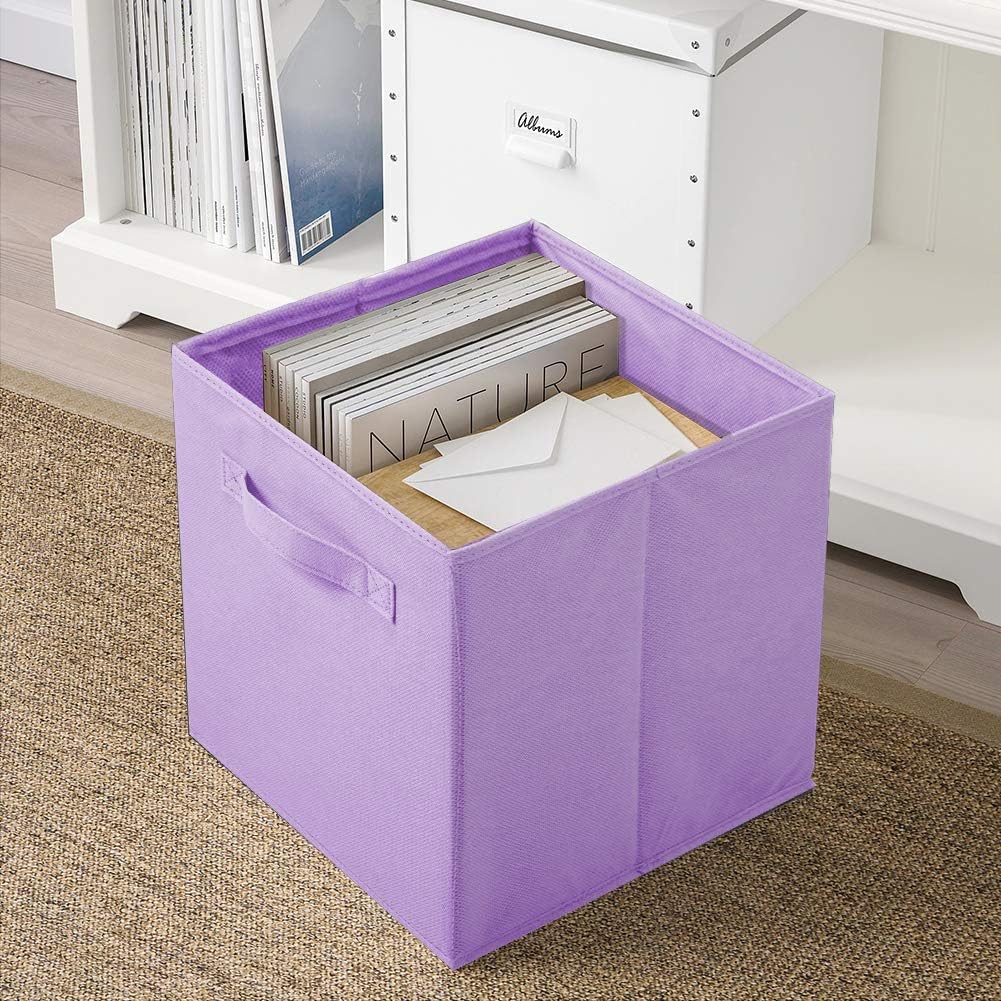 Detalle de powerking Aufbewahrungsbox-Set mit 6 faltbaren Würfeln aus Stoff (Regenbogenfarbe)