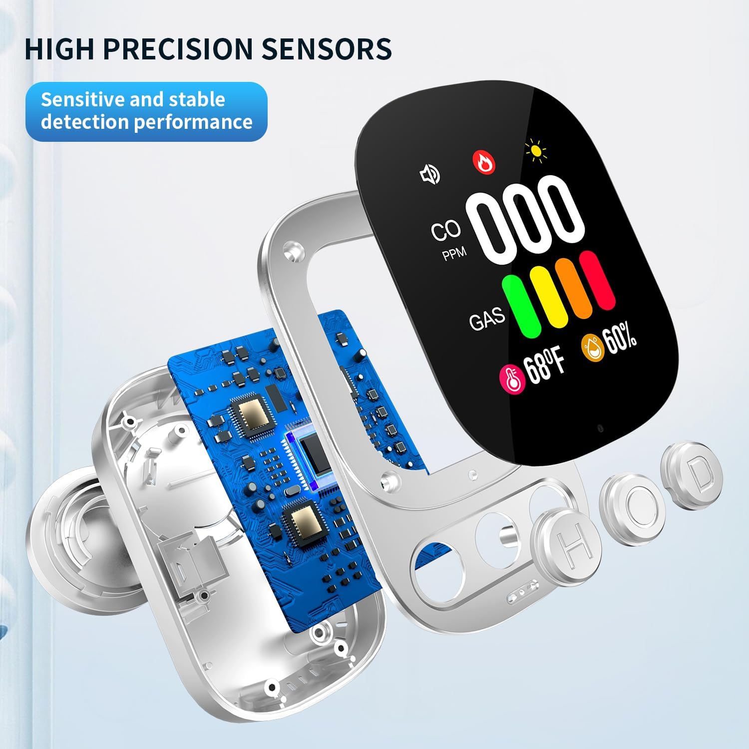 Thumbnail 5 de Rilevatore gas e CO HD08-G 2,1 pollici