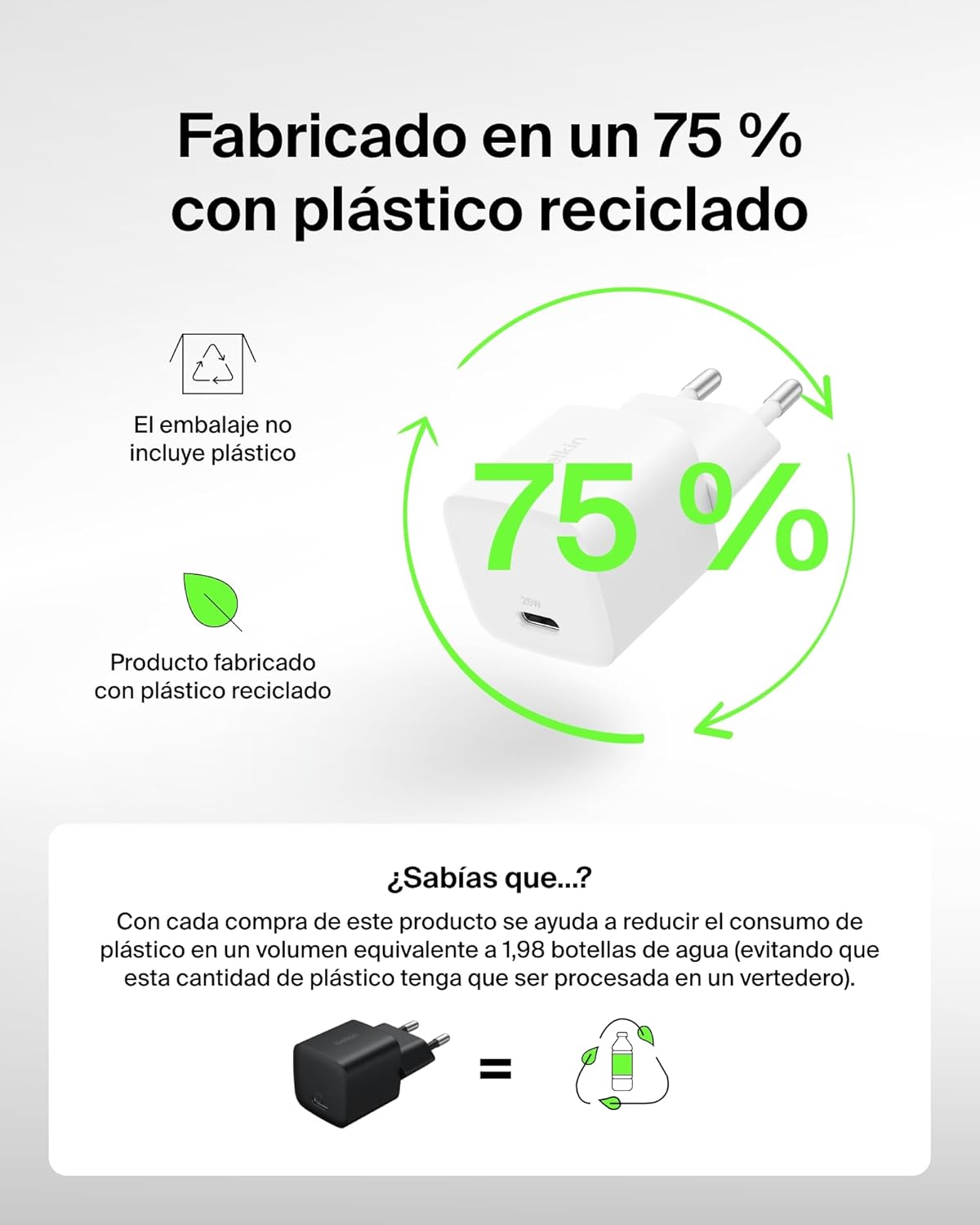 Thumbnail 6 de Belkin Cargador USB-C 25W PD PPS