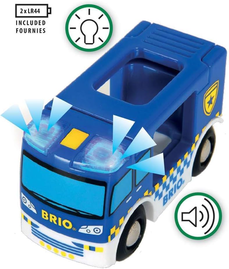 Thumbnail 2 de BRIO World 33825 Polizeiwagen Licht Sound