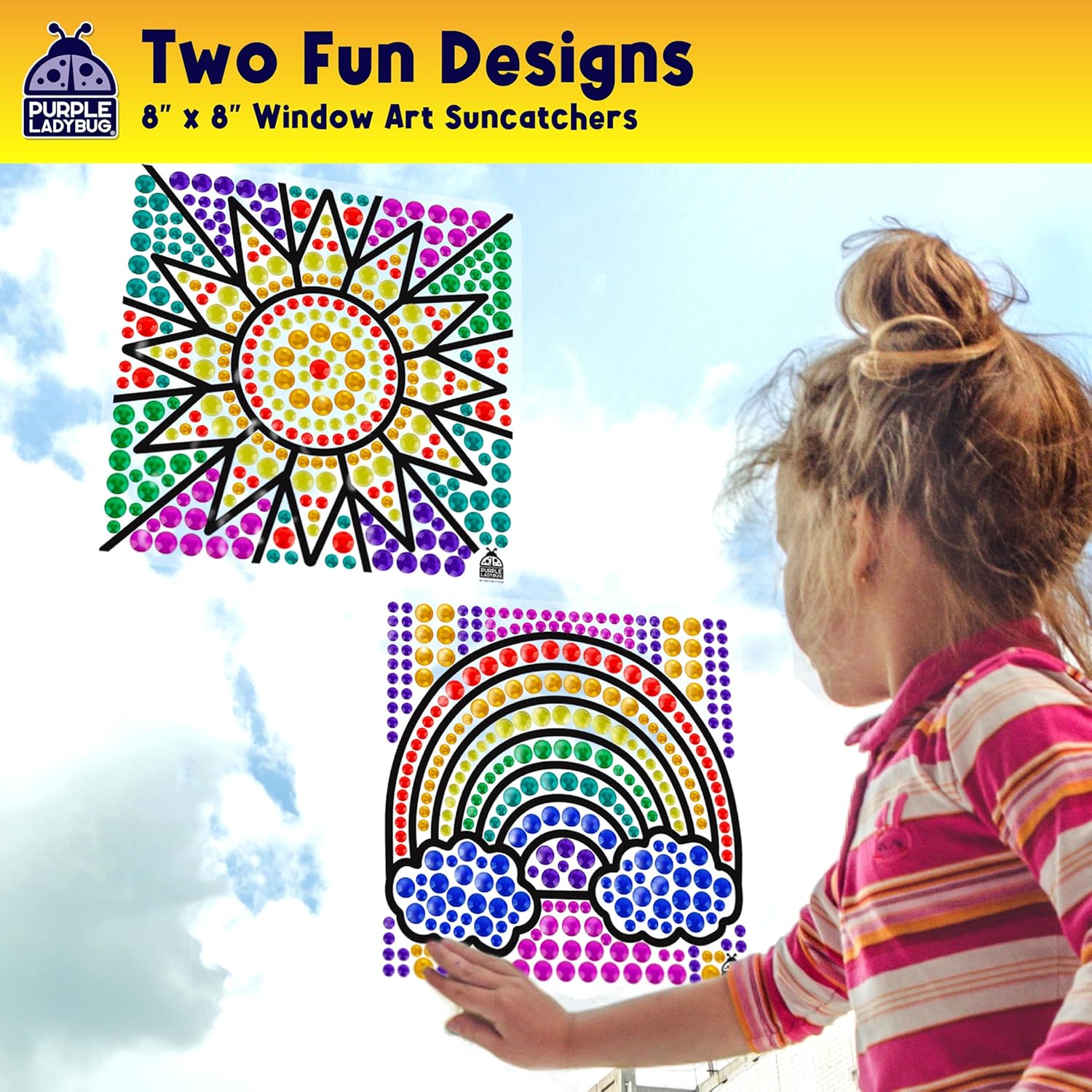 Thumbnail 4 de SunGemmers Window Gem Art Suncatcher Kits (Sun & Rainbow Templates) for Kids 4–10