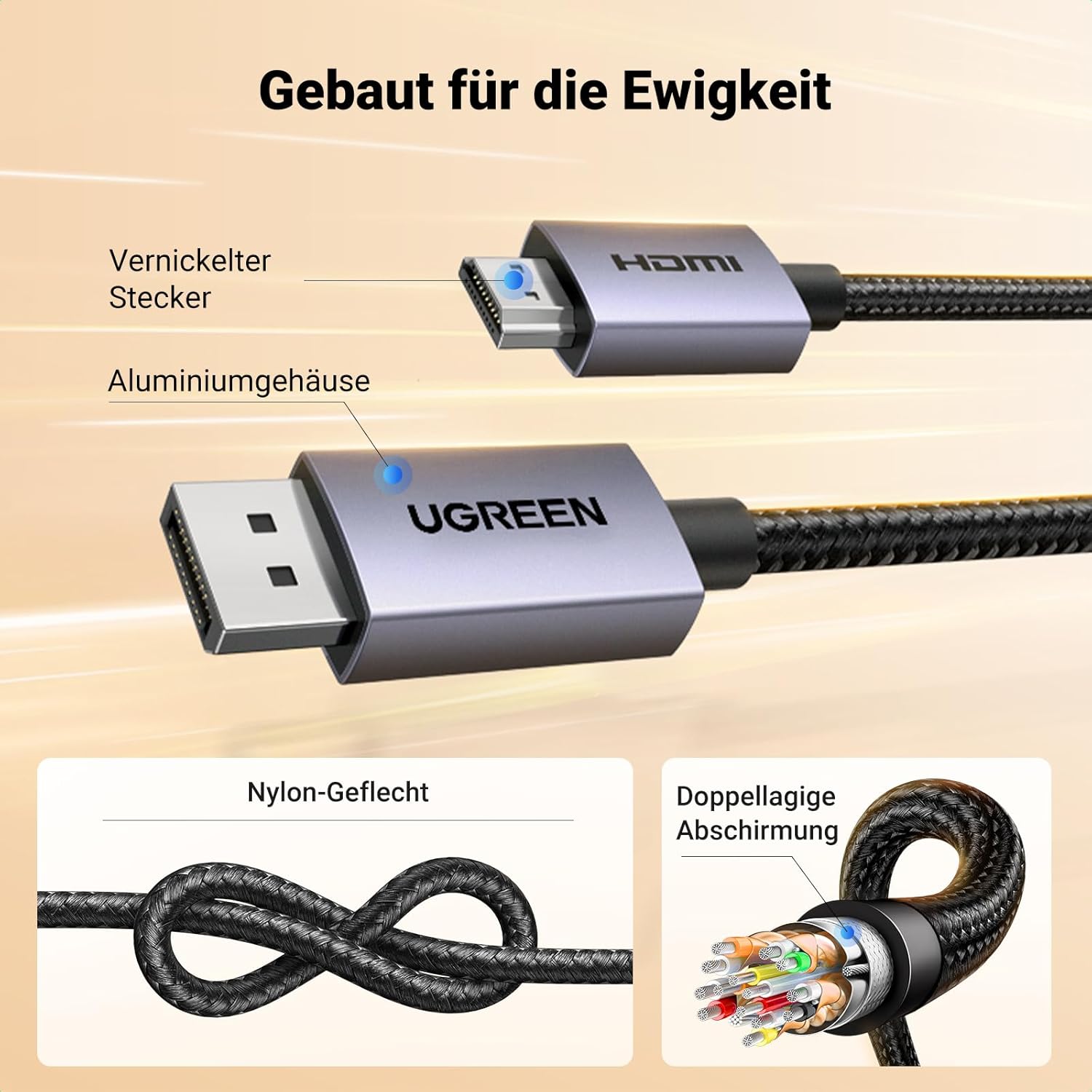 Thumbnail 5 de UGREEN DP zu HDMI Kabel 2M 🔌