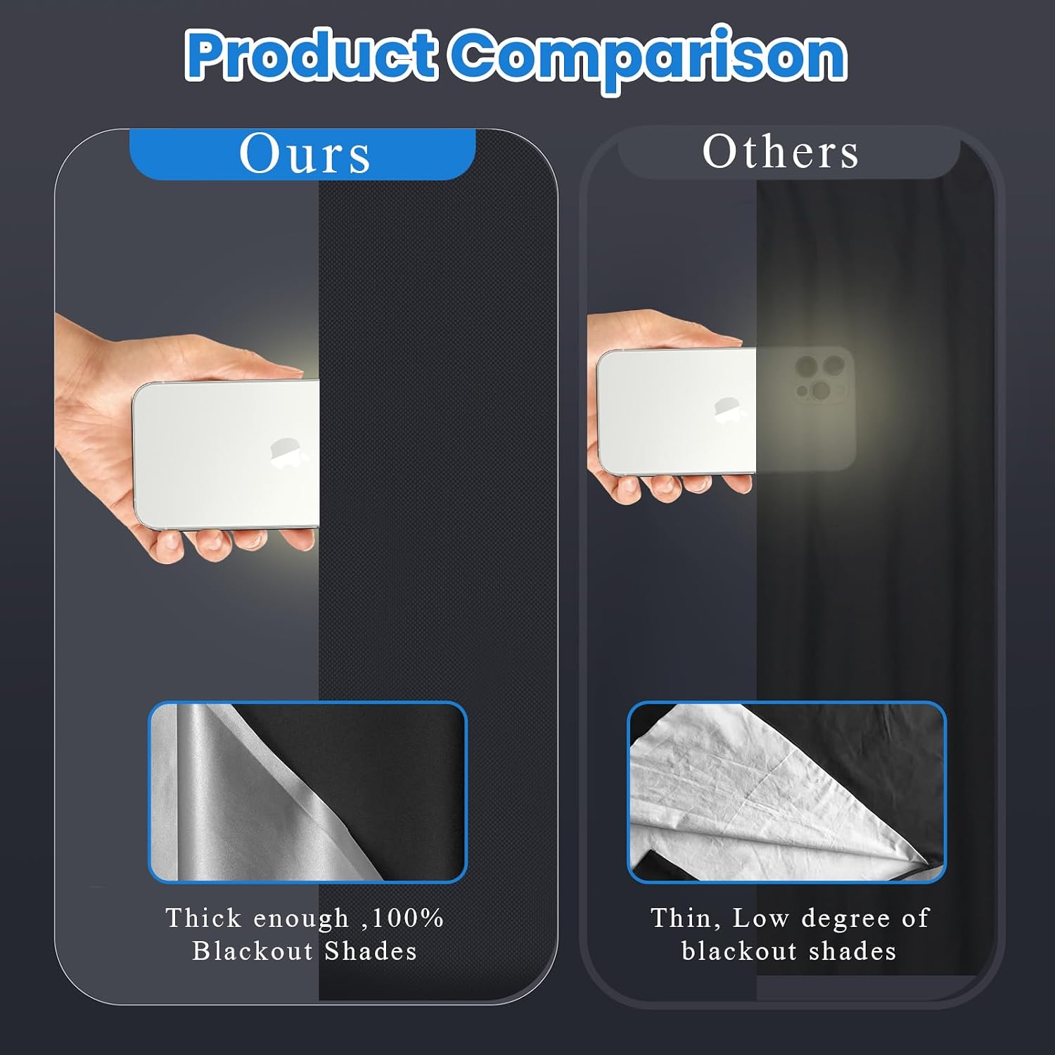 Thumbnail 3 de Blackout Blinds 145 x 100 cm: Portable 100% Nursery Blackout Roller Blind