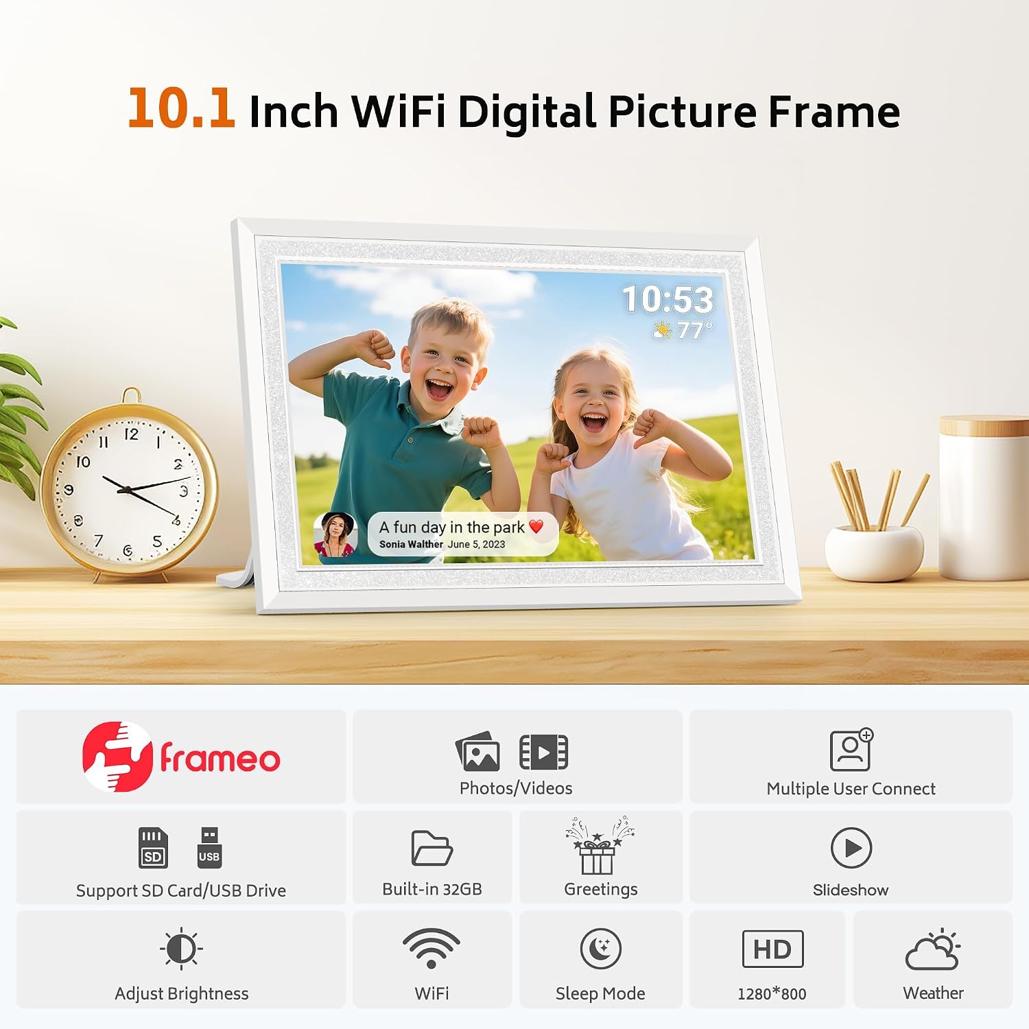 Thumbnail 4 de Frameo WiFi digital photo frame 10.1 inch