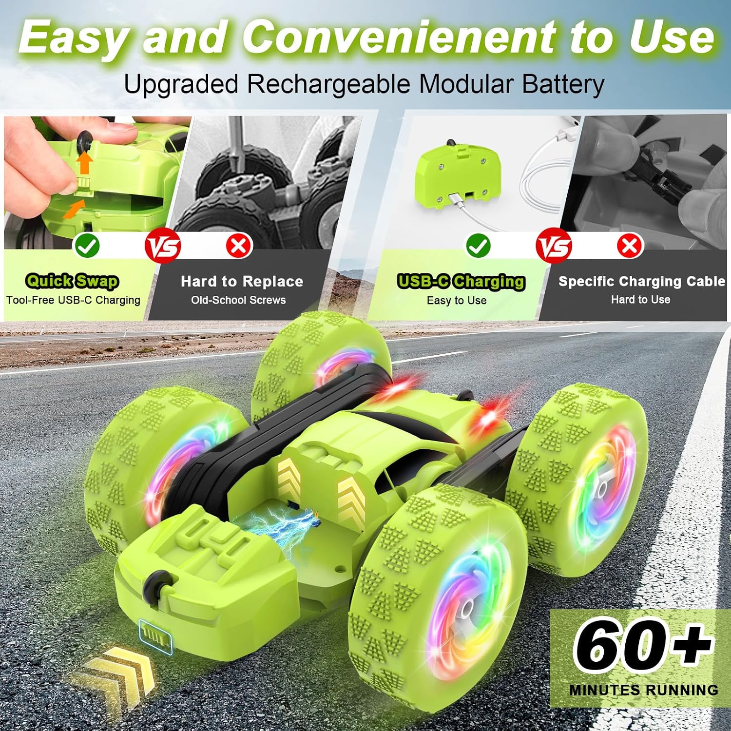Thumbnail 1 de FDCTR Remote Control Car 2.4GHz RC crawler