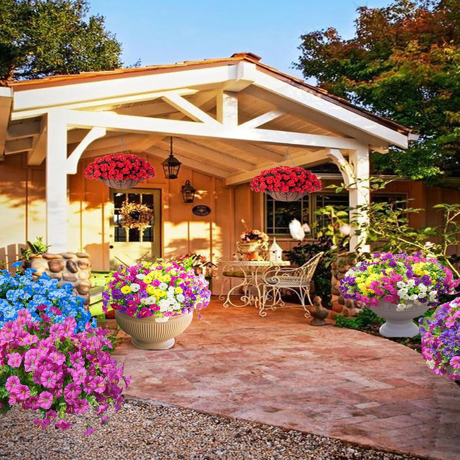Thumbnail 6 de Morning Glory Outdoor Artificial Flowers 16 Pack